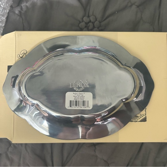 Lenox Butlers pantry small tray, NWT, metal serve ware by Lenox - Picture 3 of 3